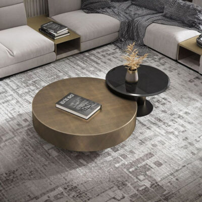 Round Nesting Center Table Set - Coffee Tables