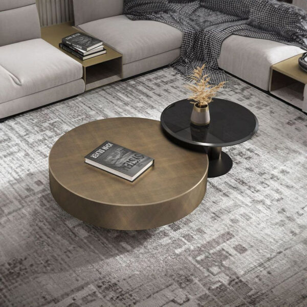 Round Nesting Center Table Set - Coffee Tables
