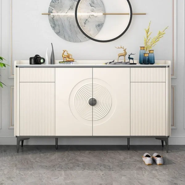 Modern Luxury Console Table Multi-Purpose Use Creme White 140cm - Image 2