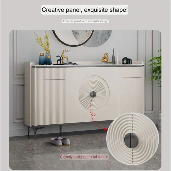 Modern Luxury Console Table Multi-Purpose Use Creme White 140cm - Image 5