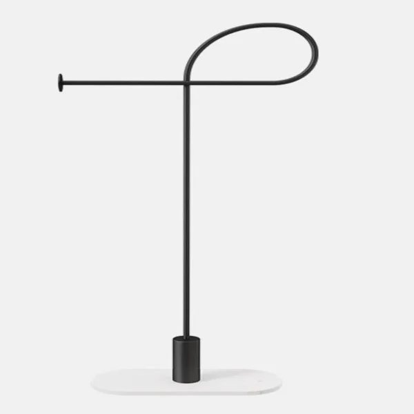 Modern 150cm Clothing Rack with Rock Slab Base – Sleek Metal Garment Hanger in Black & Gold for Home or Boutique Display" - Image 4