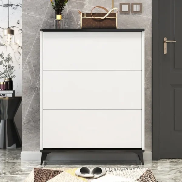 Modern Multi-Tier Shoe cabinet Shoes Cabinet Organizer - 100*24*118CM . - Image 5
