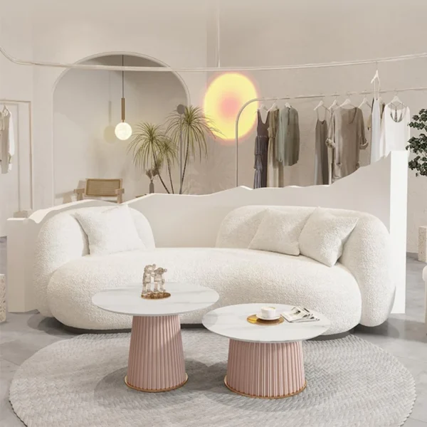 Modern Curved Sofa - Ideal for Apartments and Cozy Corners - 230CM . - Image 2