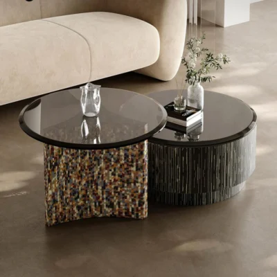 Luxury Artistic Coffee Table Set