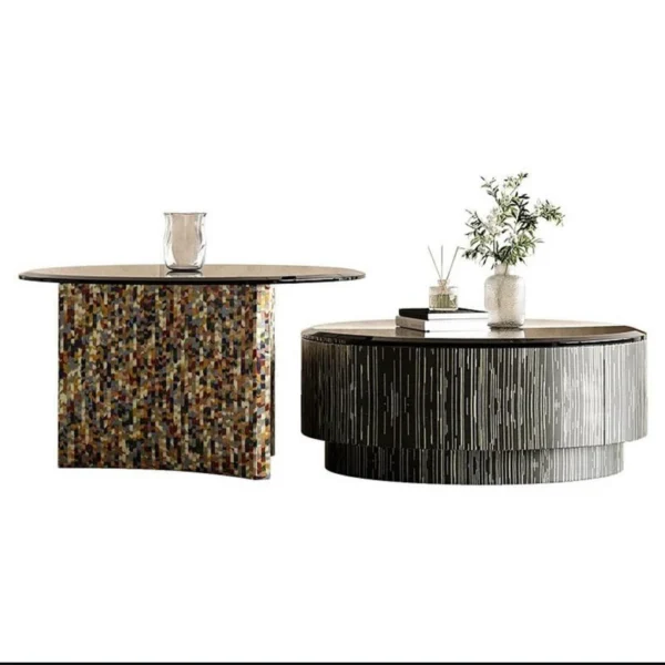 Luxury Artistic Coffee Table Set - Image 2