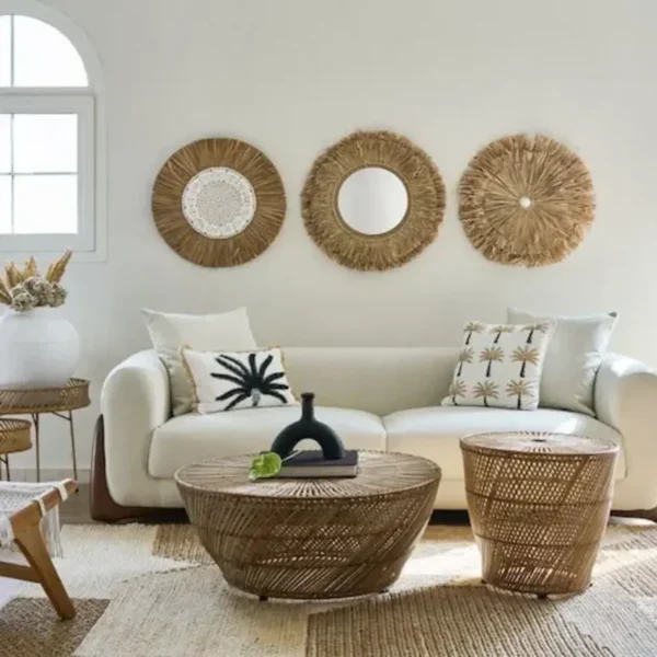 Luxury Sofa White With Wooden Legs 220cm - Image 2