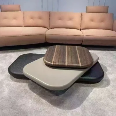 Modern Multi-Layer Rotating Coffee Table - 140CM