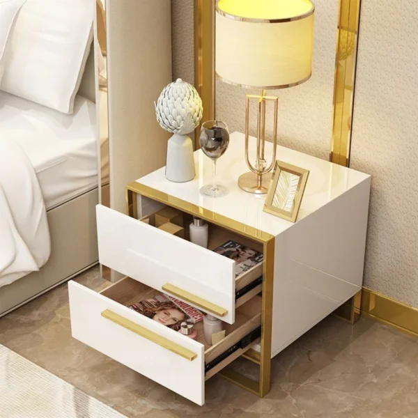Bedside Table Solid Wood Nightstand Table Amazing Design - Image 6
