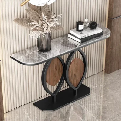Console Table with Marble Top