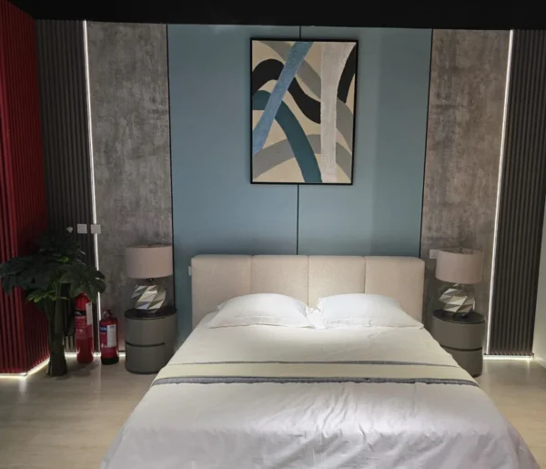 Deluxe Upholstered Fabric Bed - Image 3