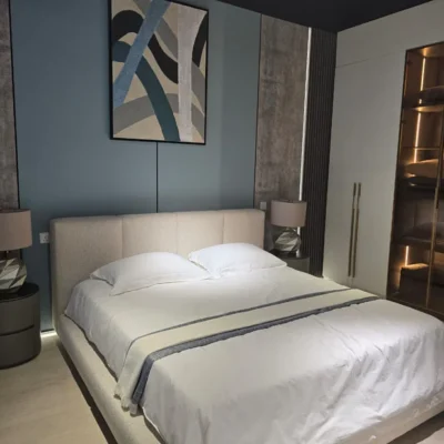 Deluxe Upholstered Fabric Bed