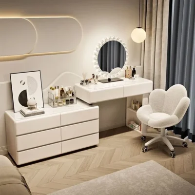 Dresser - Charming Beauty Vanity Dressing Table - 220Cm