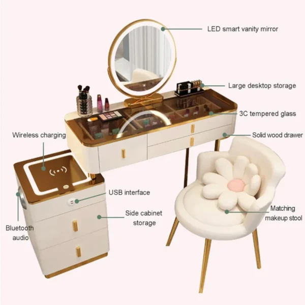 Smart Dressing Table - 120CM - Image 5