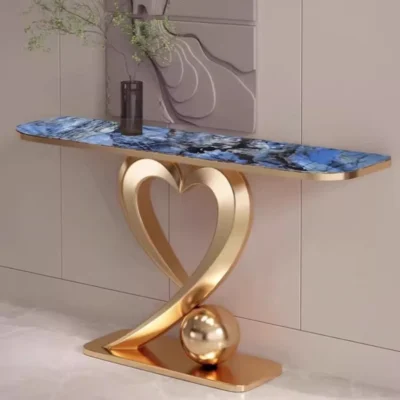 Luxury Heart-Shaped Console Table - 140CM