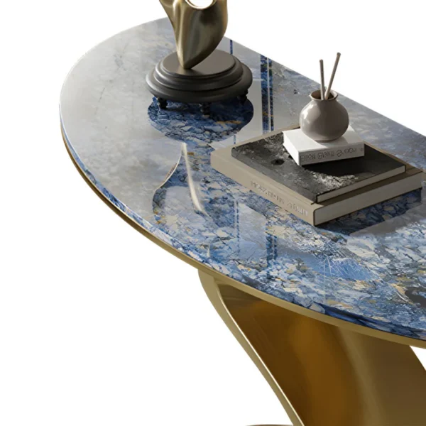 Metal Frame Console Table - Gold - Image 3