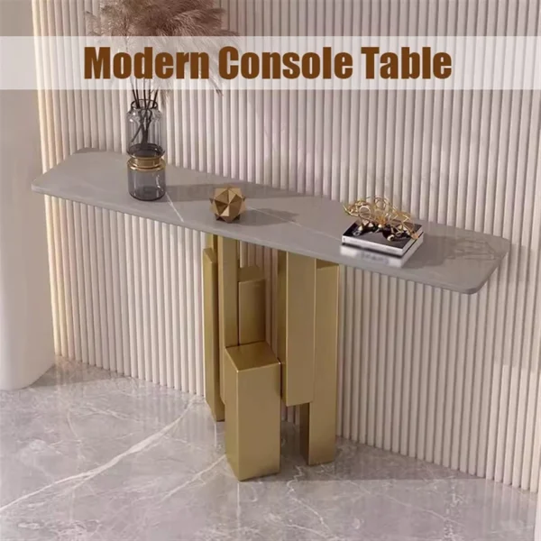 Modern Console Table - 160CM - Gold - Image 2