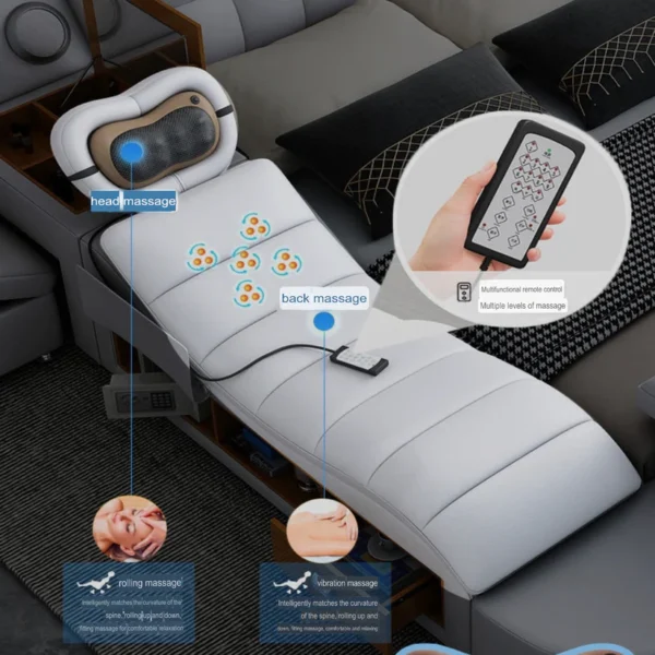 Smart Bed with Projector King Size : 180*200 - Image 2