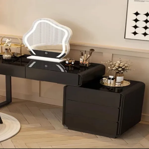 Vanity Table - Black Swan Dressing Table -Led Light 120Cm - Image 5