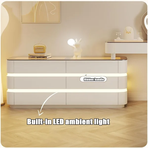 Vanity Table - Glass Top Adjustable 120cm To 220CM - Image 3