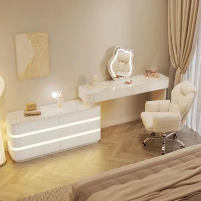 Vanity Table - Marble top Adjustable 120cm To 220CM