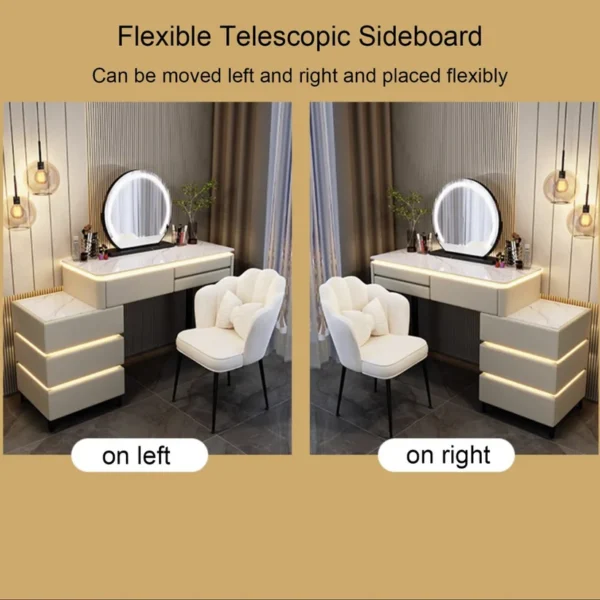Vanity Table - Lonely Swan Dressing Table -Led Light 120cm - Image 3