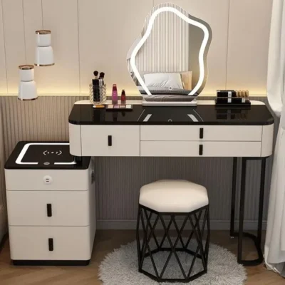 Vanity Table - Smart Cool Dressing Table Bluetooth Speaker Wireless Charger 120cm