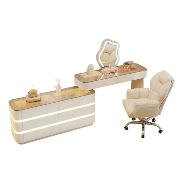 Vanity Table - Glass Top Adjustable 120cm To 220CM - Image 2