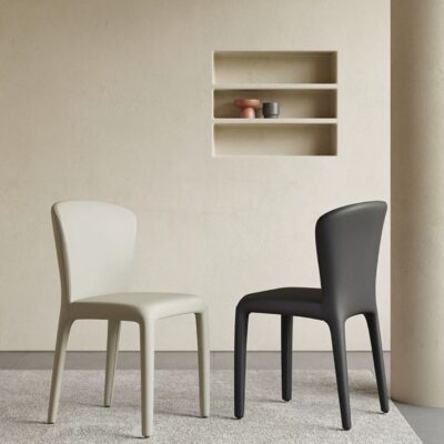 Modern And Stylish Dining Chair With Leather Finished