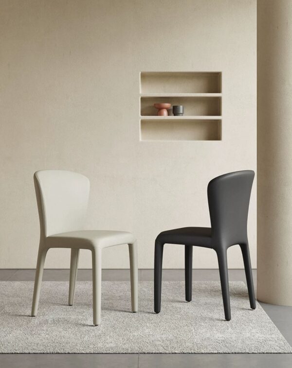 Modern And Stylish Dining Chair With Leather Finished - Image 2