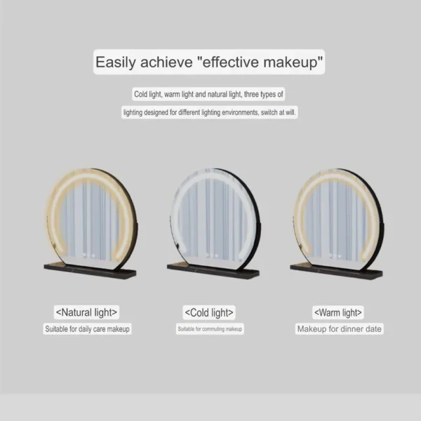 Vanity Table - Cool Beauty Dressing Table With Stool- Rounded Cabinet 120cm - Image 4