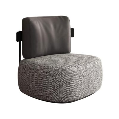 Modern Fabric , Leather And Stainless Steel Chair By CozyHomms