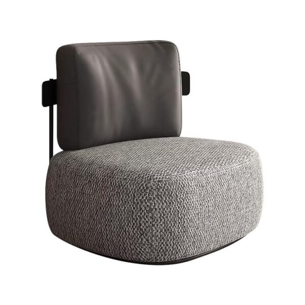 Modern Fabric , Leather And Stainless Steel Chair By CozyHomms