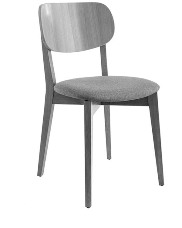 Modern Style Dining Chairs With Leather And Wood