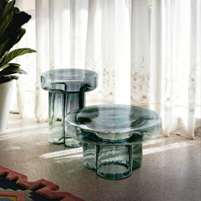 Elegant Coffee Table Set Fiber Glass