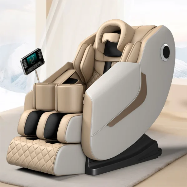 Full Body Massage Chair - Beige - Image 3