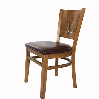 Coffee Designed Wooden Dining Chair