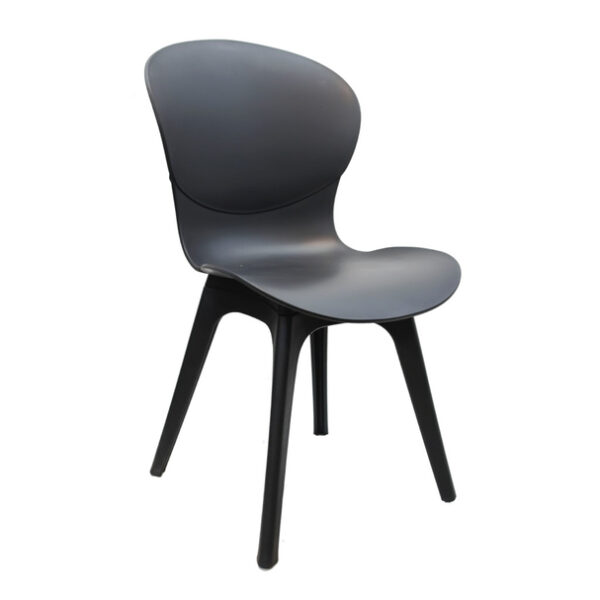 Polypropylene Dining Chair Black - Image 5