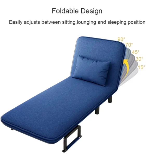 Convertible Sofa Bed Lake Blue - Image 3