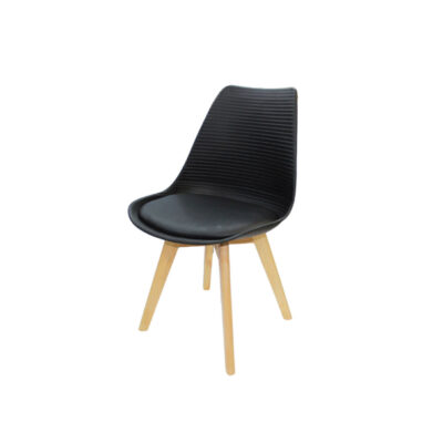 Armless Dining Chair with Wooden Legs