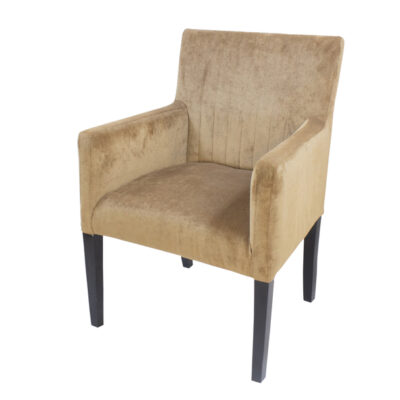 Sofa Style Velvet Armchair with Solid Beech Wood Legs