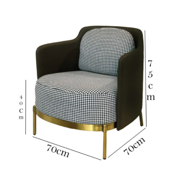 Modern Design Reupholstery Fabric Dining Chair - Image 4