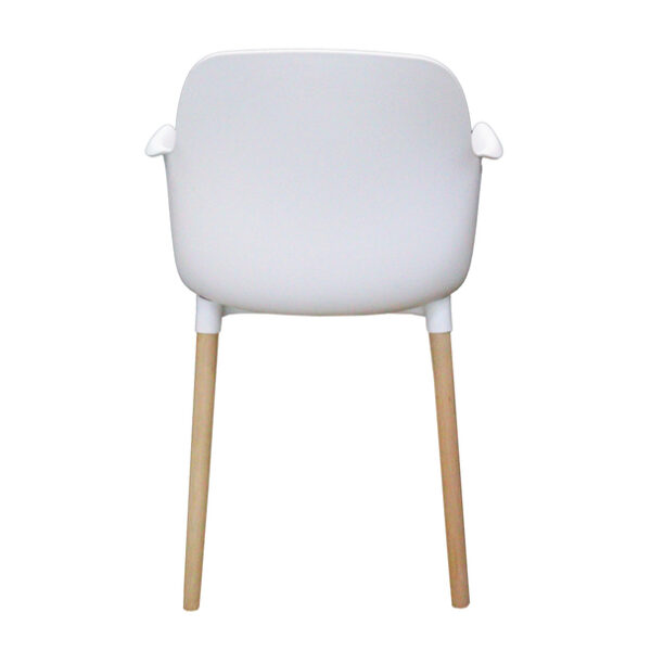 Dining Chair with Wooden Leg- White JP1267B - Image 2