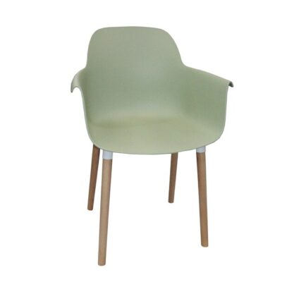 Dining Chair with Wooden Leg- Green JP1267C