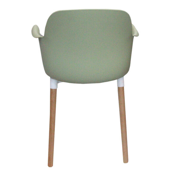 Dining Chair with Wooden Leg- Green JP1267C - Image 2