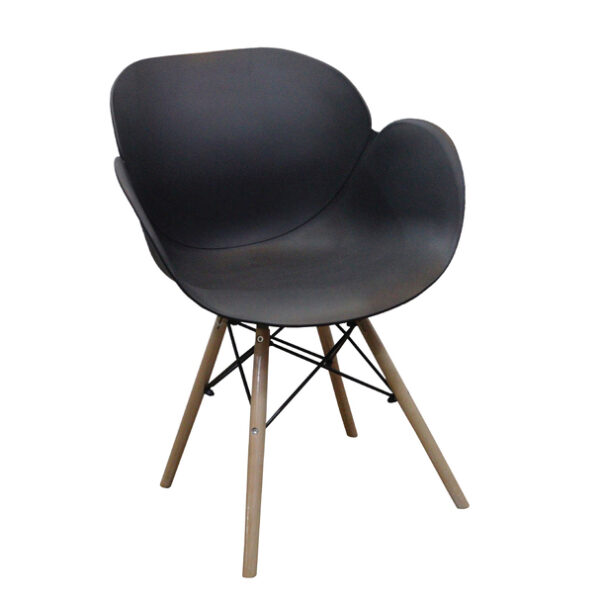 Classical Dining Chair with Armrest - Black - JP1271A - Image 2