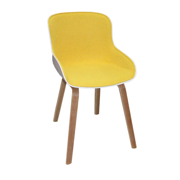Modern Fabric Chair with Metal Legs - Image 2