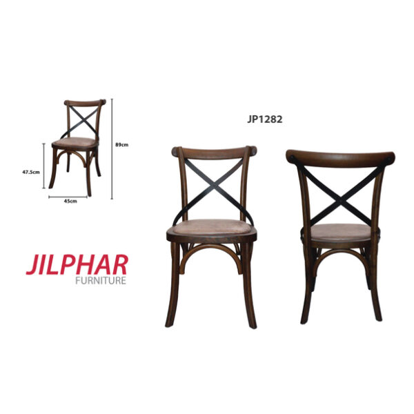 Classical Modern Dining Chair Antique Brush Oak - Image 2