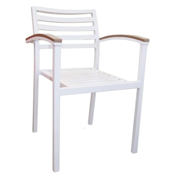 Aluminum White Outdoor Chair JP1288 - Image 3