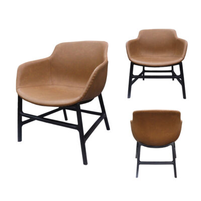 Dining Chair with Powder Coated Metal legs JP1347B