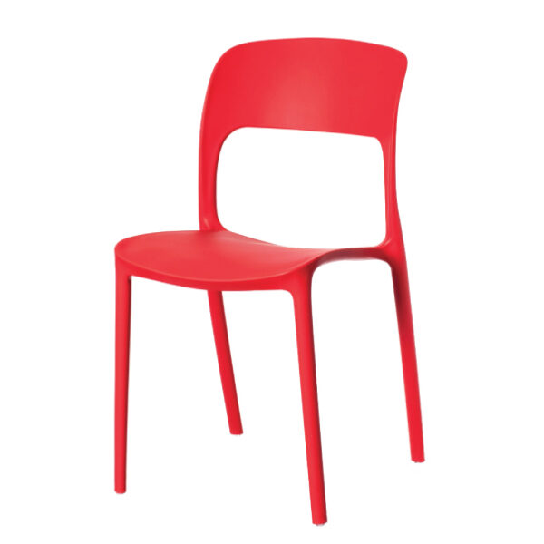 Modern Polypropylene Armless Dining Chair - Image 5